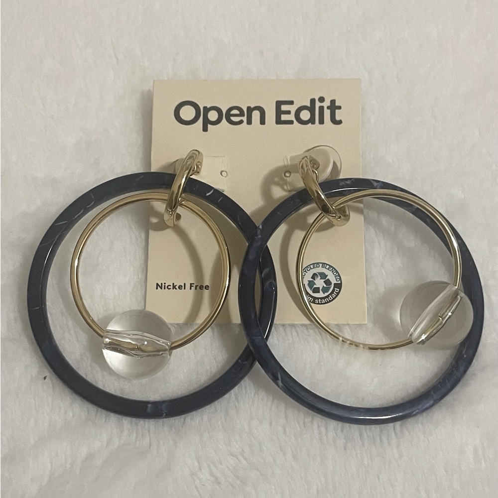 ⚡️Nordstrom Open Edit Big Double Hoop Earrings